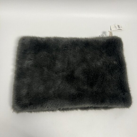 Loft Ann Taylor Women’s Grey Faux Fur Gaitor Scarf NWT - Picture 7 of 9